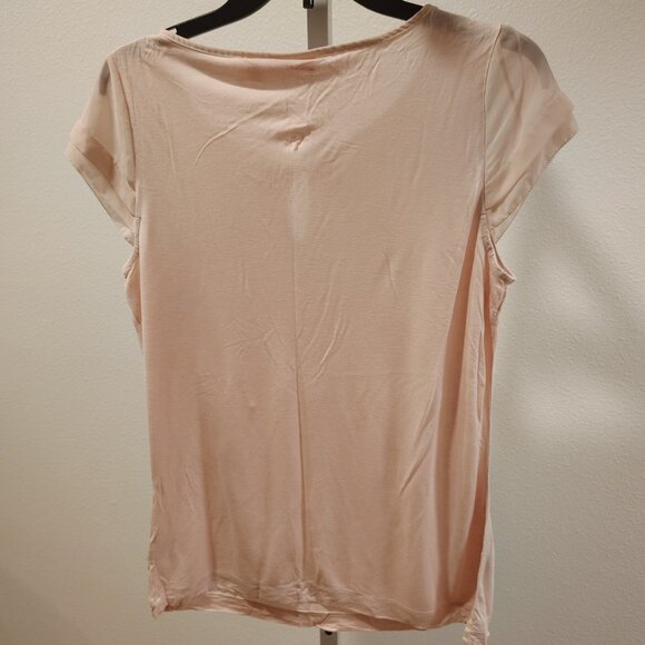 ELLE Women's Short Sleeve Top Size Medium Rayon Polyester - Picture 13 of 13